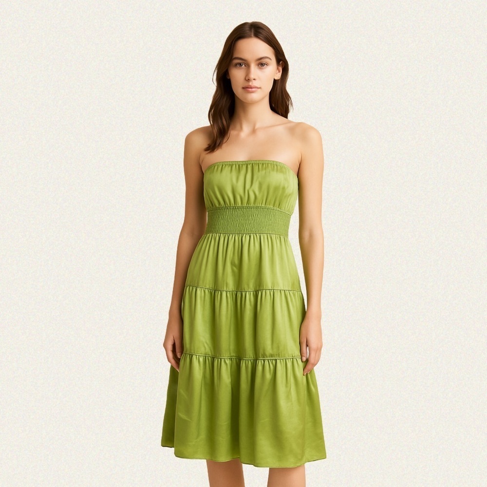 Rose & Lula Y2K Silk Midi Dress